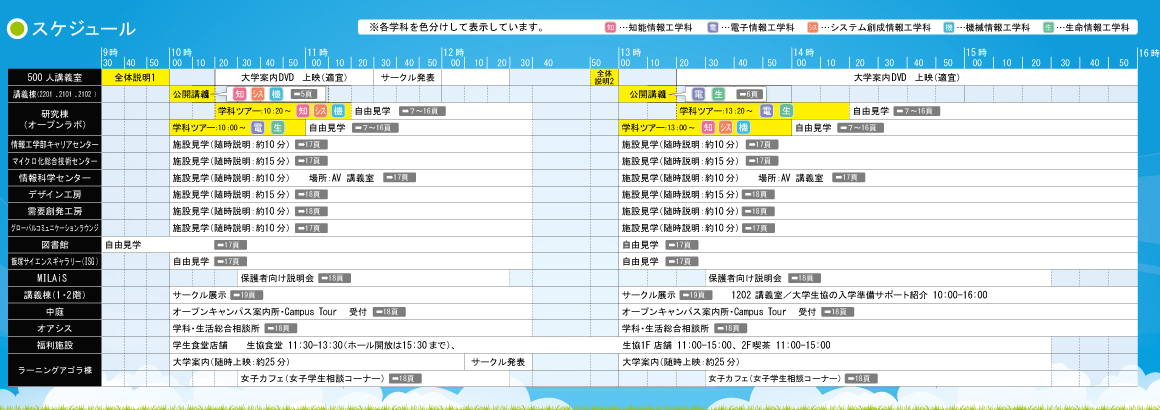 スケジュール